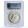 Sealand 20 dollars Princess Joan History Politics X#2 PR67 PCGS silver coin 1975