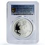 UAE 50 dirhams UNICEF Save the Children Child Year PR69 PCGS silver coin 1980