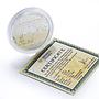Georgia 3 lari BTC Oil Pipelines Baku Tbilisi Ceyhan proof silver coin 2006