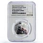Ecuador 1 sucre Steam Locomotive Ibero-American Trains PF69 NGC silver coin 2020