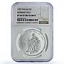 Palau 5 dollars German Togo Seated Germania History PF69 NGC silver coin 1999
