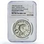 Sealand 50 cents Orca Whale Sea Treasures Fantasy X#8.1 PF69 NGC CuNi coin 1994