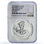 Libya Colonel Muammar Gaddafi History Politics X#4 UNC NGC silver medal 1979
