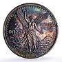 Mexico 2 onzas Libertad Angel of Independence Restrike proof silver coin ND