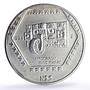 Mexico 5 pesos Mascaron Del Dios Chaac Precolombina Maya silver coin 1994