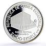 Equatorial Guinea 2000 ekuele Tiger Wildlife Fauna proof silver coin 1980