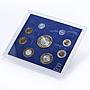 Mexico Various Set Republic Coinage Commemorative BU bimetal coins 1995