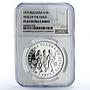 Bulgaria 10 leva UNICEF Save the Children Child Year PF67 NGC silver coin 1979