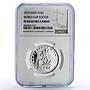 Haiti 25 gourdes Football World Cup in Germany Soccer PF68 NGC silver coin 1973