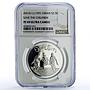 Oman 2 1/2 rial UNICEF Save the Children Child Year PF69 NGC silver coin 1991