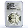 Latvia 1 ounce Independence History Politics PF68 NGC CuNi coin 1988
