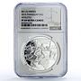 Paraguay 1 guarani Rio Olympic Games Athletes Sports PF69 NGC silver coin 2015