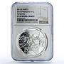 Paraguay 1 guarani Rio Olympic Games Athletes Sports PF70 NGC silver coin 2015
