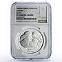 Gibraltar 1 royal Four Cherubs Angels Faith Religion PF69 NGC silver coin 1999