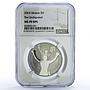 Ukraine 5 hryvnias Undisputed Usyk Usik Boxing Sports MS70 NGC NiBrass coin 2024