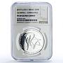Israel 2 sheqalim Gymnastics London Olympic Games PF69 NGC silver coin 2011