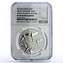 Belarus 20 roubles Patriotic War Victory Birds History PF69 NGC silver coin 2010