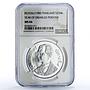 Thailand 250 baht International Year Disabled Persons MS66 NGC silver coin 1983