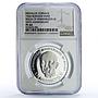 Burundi 500 francs King Mwanbusta IV History Politics PL64 NGC billon coin 1966