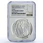 Guatemala 1 quetzal Caballo Man Horse Ibero-American PF69 NGC silver coin 2000