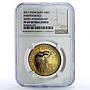 Paraguay 100 guarani Independence History Politics PF69 NGC CuAl coin 2011