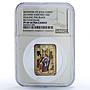 Andorra 5 diners Healing Blind Christ Wonders Art PF69 NGC silver coin 2013