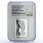 Belarus 20 roubles Queen Nefertiti World Sculpture Art PF69 NGC silver coin 2010