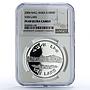 Artsakh Karabakh 1000 dram Van Lake Nature Landscape PF69 NGC silver coin 2004