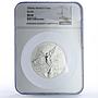Mexico 5 onzas Libertad Angel of Independence MS68 NGC 5 oz silver coin 1996