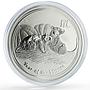 Australia 2 dollars Year of the Mouse Lunar Series 2 BU 2 oz silver coin 2008