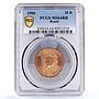Brazil 20 reis Republic Coinage Vintem KM-490 MS64 PCGS bronze coin 1906