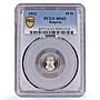 Bulgaria 10 stotinki King Ferdinand I Coinage KM-25 MS63 PCGS CuNi coin 1913