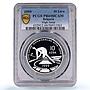 Bulgaria 10 leva High Jump Sydney Olympics Sports PR69 PCGS silver coin 1999