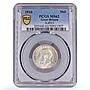 Great Britain 1 shilling King George V Coinage KM-816 MS62 PCGS silver coin 1916