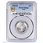 Italy 25 centesimi King Victor Emmanuel III Coinage MS64 PCGS CuNi coin 1902