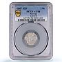 Norway 2 skilling King Christian VII Coinage KM-270 AU58 PCGS billon coin 1807