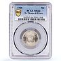 Sao Tome 50 centavos Portugal Coinage KM-8 MS66 PCGS CuNi coin 1948