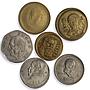 Mexico Various Pesos Set Republic Coinage Mint Errors coins 1980 - 1988