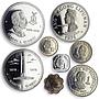 Philippines Various Set Republic Coinage Commemorative Quezon proof coins 1978