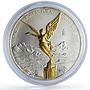 Mexico 1 onza Libertad Angel of Independence Gilt silver coin 2005