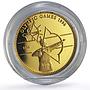 Mongolia 500 togrog Archery Atlanta Summer Olympics Sports proof gold coin 1996