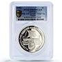 Alderney 2 pounds Queen's Reign Ship History Piefort PR69 PCGS silver coin 1992