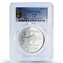 Netherlands Aruba 10 florins Fish Animals Fauna PL69 PCGS silver coin 2004