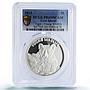 Cook Islands 5 dollars Tiger Young Wildlife Fauna PR69 PCGS silver coin 2013
