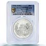 Kazakhstan 500 tenge Zharkent Mosque Religion Islam PR70 PCGS silver coin 2008