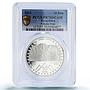 Kyrgyzstan 10 som Victory Pobeda Peak Independence PR70 PCGS silver coin 2011