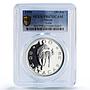 China Macau 100 patacas Horse Year Lunar Calendar PR67 PCGS silver coin 1990