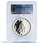 China Macau 100 patacas Monkey Year Lunar Calendar PR69 PCGS silver coin 1992