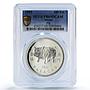 China Macau 100 patacas Pig Year Lunar Calendar PR69 PCGS silver coin 1995