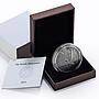 Burkina Faso 500 francs Wooly Rhinoceros Wildlife Fauna Matte silver coin 2016
